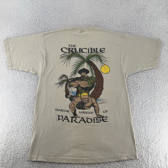 Vintage The Crucible Shirt Mens M 3rd BN Marines Boot Camp Military 1997 90s - Picture 2 of 9